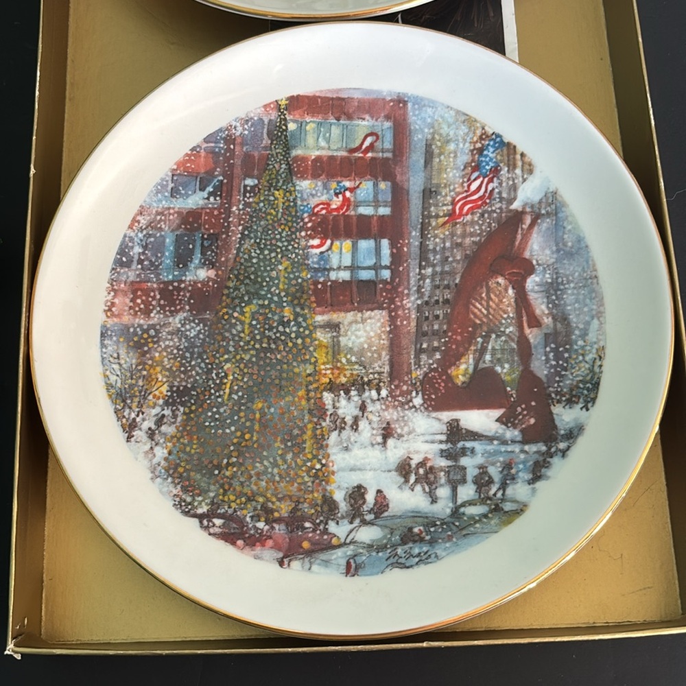 Franklin McMahon Chicago Collection Ltd. Edition Plates - 1975 - Lot of 2